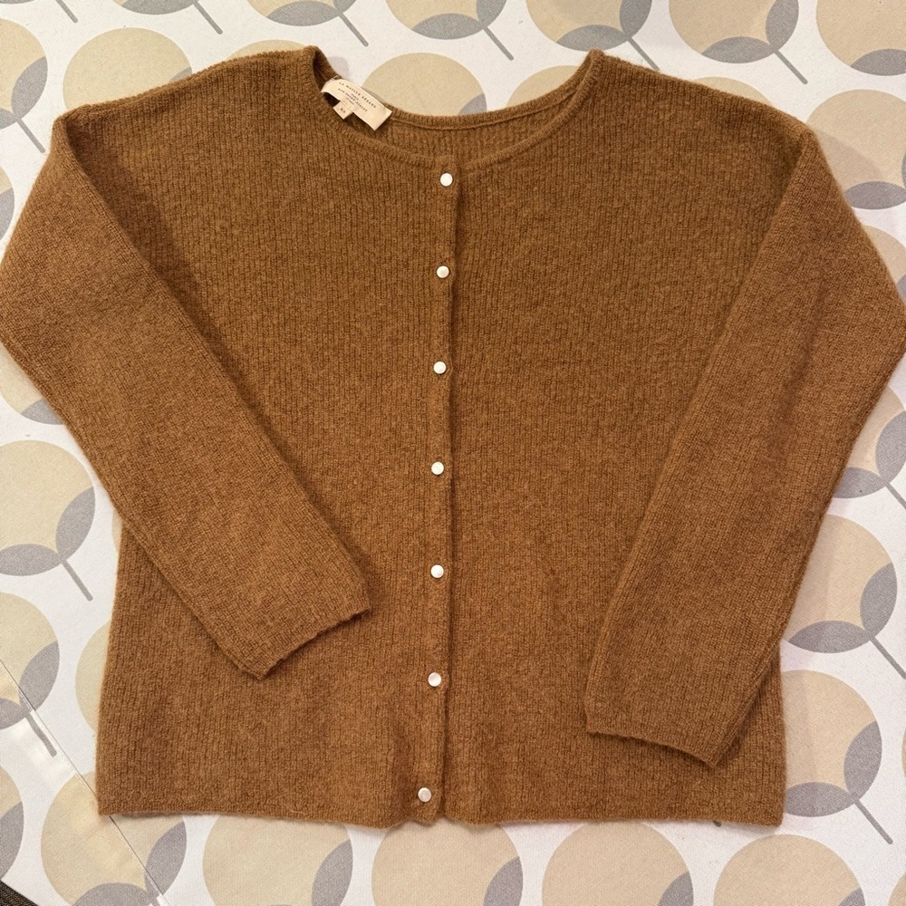 Sezane Gaspard Brown Cardigan Sweater